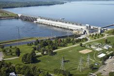 La centrale de Carillon, sur la rivière des Outaouais. Crédit : Hydro-Québec