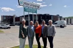 Rivière-du-Loup : agrandissement du centre de congrès de l’hôtel Universel. Crédit : Ville de Rivière-du-Loup