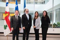 L’Université de Montréal inaugure les nouveaux locaux de sa faculté de médecine. Crédit : Amélie Philibert, Université de Montréal.