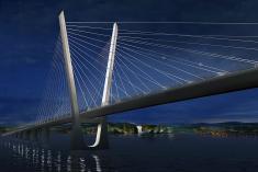 Le nouveau pont de l’Île-d’Orléans. Crédit : MTQ