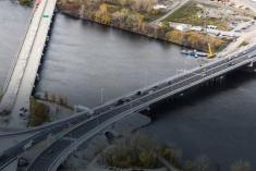 La déconstruction du pont de contournement de l’île des Sœurs complétée. Crédit : PJCCI